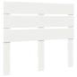 Preview: Aufbewahrungsbett mit Kopfteil Weiß 120 x 200 cm Holzwerkstoff