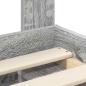 Preview: Bettrahmen Graues Sonoma 200 x 200 cm Massives Kiefernholz