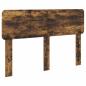 Preview: ARDEBO.de - Bettrahmen Geräucherte Eiche 140 x 190 cm Massives Kiefernholz