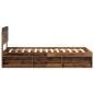 Preview: Bettrahmen Altholz 100 x 200 cm Massives Kiefernholz