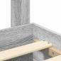 Preview: ARDEBO.de - Bettrahmen Graues Sonoma 135 x 190 cm Holzwerkstoff