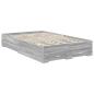 Preview: Bettrahmen Graues Sonoma 135 x 190 cm Holzwerkstoff