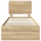 Preview: Bettrahmen Sonoma-Eiche 75 x 190 cm Massives Kiefernholz
