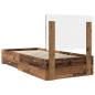 Preview: Bettrahmen mit Kopfteil Altholz 100 x 200 cm Holzwerkstoff