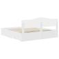 Preview: Bettrahmen mit Kopfteil Weiß 180 x 200 cm Holzwerkstoff