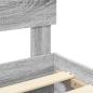 Preview: Bettrahmen Graues Sonoma 140 x 190 cm Holzwerkstoff