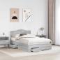 Preview: Bettrahmen Graues Sonoma 120 x 190 cm Holzwerkstoff