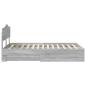 Preview: Bettrahmen Graues Sonoma 120 x 190 cm Holzwerkstoff