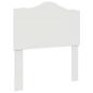 Preview: Bettrahmen mit Kopfteil Weiß 90 x 190 cm Holzwerkstoff