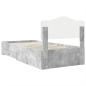 Preview: Bettrahmen mit Schubladen Beton Grau 90 x 190 cm Holzwerkstoff