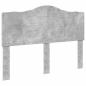 Preview: Bettrahmen Beton Grau 150 x 200 cm Massives Kiefernholz