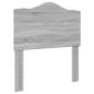 Preview: Bettrahmen Graues Sonoma 90 x 200 cm Massives Kiefernholz
