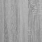 Preview: Bettrahmen Graues Sonoma 90 x 200 cm Massives Kiefernholz