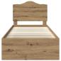 Preview: Bettrahmen Kunsthandwerk Eiche 75 x 190 cm Massives Kiefernholz
