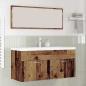 Preview: ARDEBO.de - Badezimmerschrank Altholz 100 x 38,5 x 46 cm Holzwerkstoff