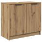 Preview: Badezimmermöbel-Set mit Tür 3 pcs Artisan-Eiche Holzwerkstoff