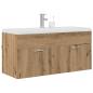 Preview: Badezimmerschrank Wandmontiert Artisan-Eiche 100 x 38,5 x 46 cm