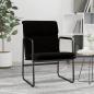 Preview: ARDEBO.de - Loungesessel Schwarz 55x64x80 cm Stoff