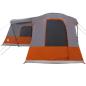 Preview: Zelt für 16 Personen Grau und Orange 680 x 510 x 210 cm