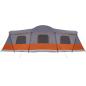 Preview: Zelt für 16 Personen Grau und Orange 680 x 510 x 210 cm