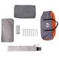 Preview: Zelt für 16 Personen Grau und Orange 680 x 510 x 210 cm