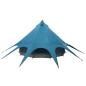 Preview: Teepee Zelt mit Dach Blau und Grau 600 x 600 x 347 cm
