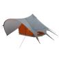 Preview: Teepee Zelt mit Dach Grau und Orange 600 x 600 x 347 cm
