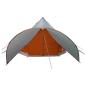 Preview: Teepee Zelt für 3 Personen 3 Personen Grau und Orange