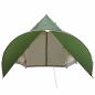 Preview: Teepee Zelt mit Dach Grün und Grau 600 x 600 x 347 cm