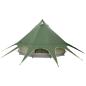 Preview: Teepee Zelt mit Dach Grün und Grau 600 x 600 x 347 cm