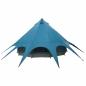 Preview: Teepee Zelt mit Dach Blau und Grau 600 x 600 x 347 cm
