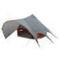 Preview: Teepee Zelt mit Dach Grau und Orange 600 x 600 x 347 cm