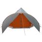 Preview: Teepee Zelt mit Dach Grau und Orange 600 x 600 x 347 cm