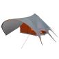 Preview: Teepee Zelt mit Dach Grau und Orange 600 x 600 x 347 cm