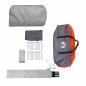 Preview: Tunnelzelt für 6 Personen Grau und Orange 700 x 590 x 215 cm