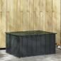 Preview: ARDEBO.de - Gartenlagerbox Schwarz 101 x 82 x 50 cm Stahl