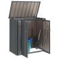 Preview: Gartenlagerbox Schwarz 101,5 x 57 x 100,5 cm Stahl
