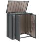 Preview: Gartenlagerbox Schwarz 101,5 x 57 x 100,5 cm Stahl