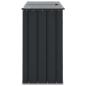 Preview: Gartenlagerbox Schwarz 101,5 x 57 x 100,5 cm Stahl