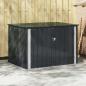 Preview: ARDEBO.de - Gartenlagerbox Schwarz 151,5 x 107 x 100 cm Stahl