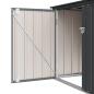 Preview: Gartenlagerbox Schwarz 151,5 x 107 x 100 cm Stahl