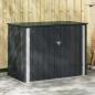 Preview: ARDEBO.de - Gartenlagerbox Schwarz 151,5 x 82 x 110,5 cm Stahl