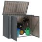 Preview: Gartenlagerbox Schwarz 151,5 x 82 x 110,5 cm Stahl