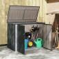 Preview: Gartenlagerbox Schwarz 151,5 x 82 x 110,5 cm Stahl