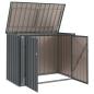Preview: Gartenlagerbox Schwarz 151,5 x 82 x 110,5 cm Stahl