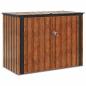 Preview: Gartenlagerbox Braun 151,5 x 82 x 110,5 cm Stahl