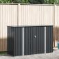 Preview: ARDEBO.de - Gartenlagerbox Schwarz 214 x 82 x 132 cm Stahl