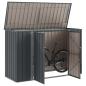 Preview: Gartenlagerbox Schwarz 214 x 82 x 132 cm Stahl