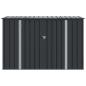 Preview: Gartenlagerbox Schwarz 214 x 82 x 132 cm Stahl