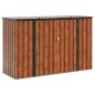 Preview: Gartenlagerbox Braun 214 x 82 x 132 cm Stahl